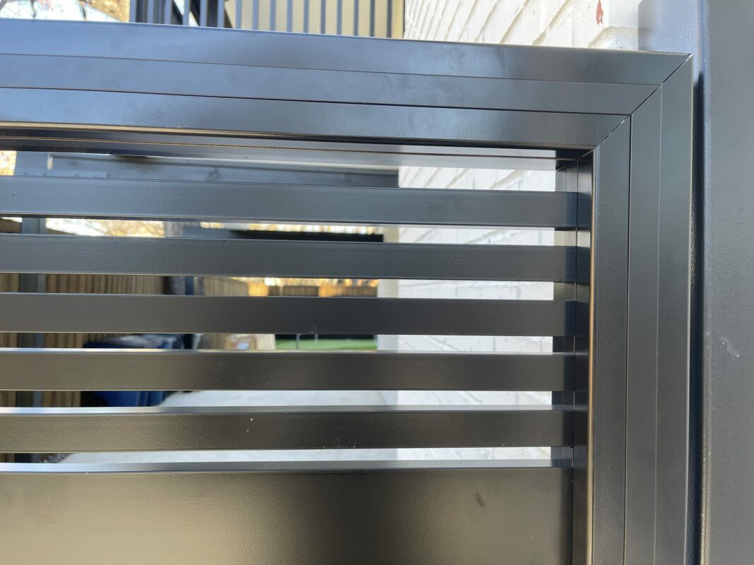Black Aluminum Swing Gate