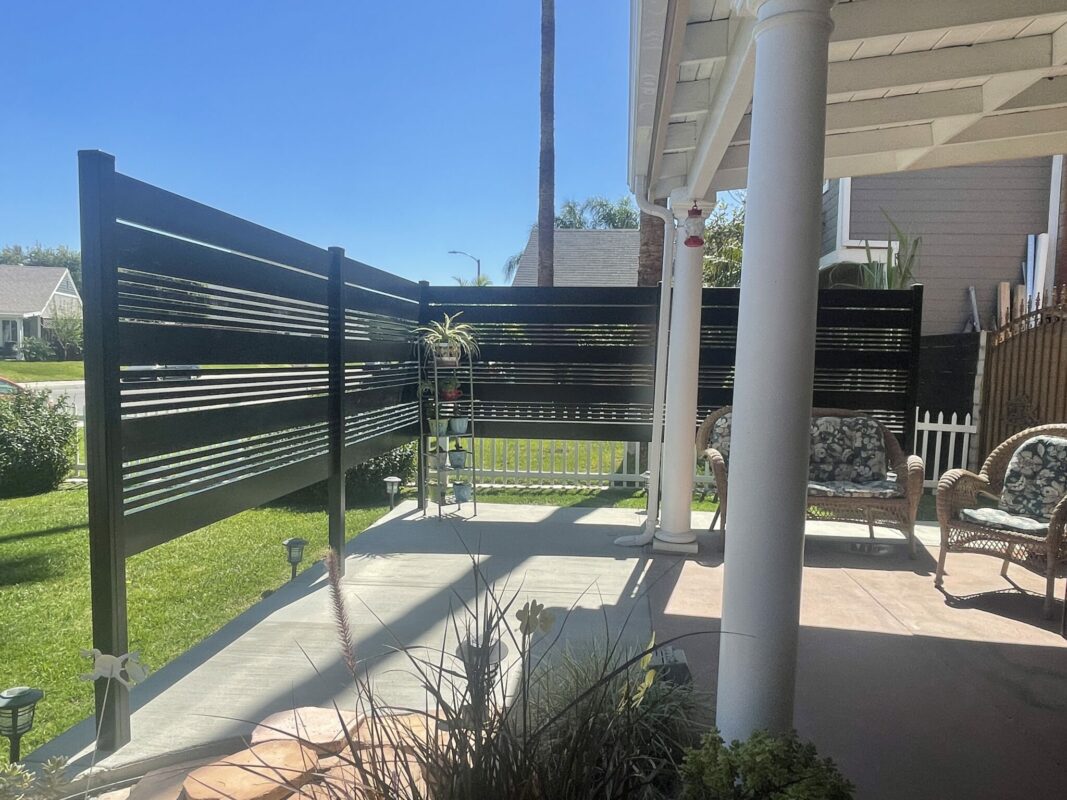 Black Aluminum fence