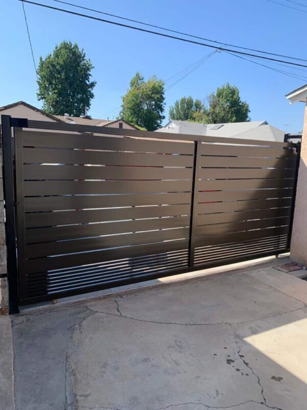 Black Aluminum sliding Gate