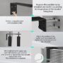 Installation steps for an adjustable dual-roller sliding gate guide assembly