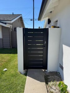 Customer review photo for Aluminum Single Swing Gate Kit, Aluminum Residential Gate – Los Angeles Style