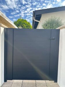 Customer review photo for Aluminum Single Swing Gate Kit, Aluminum Residential Gate – New York Style