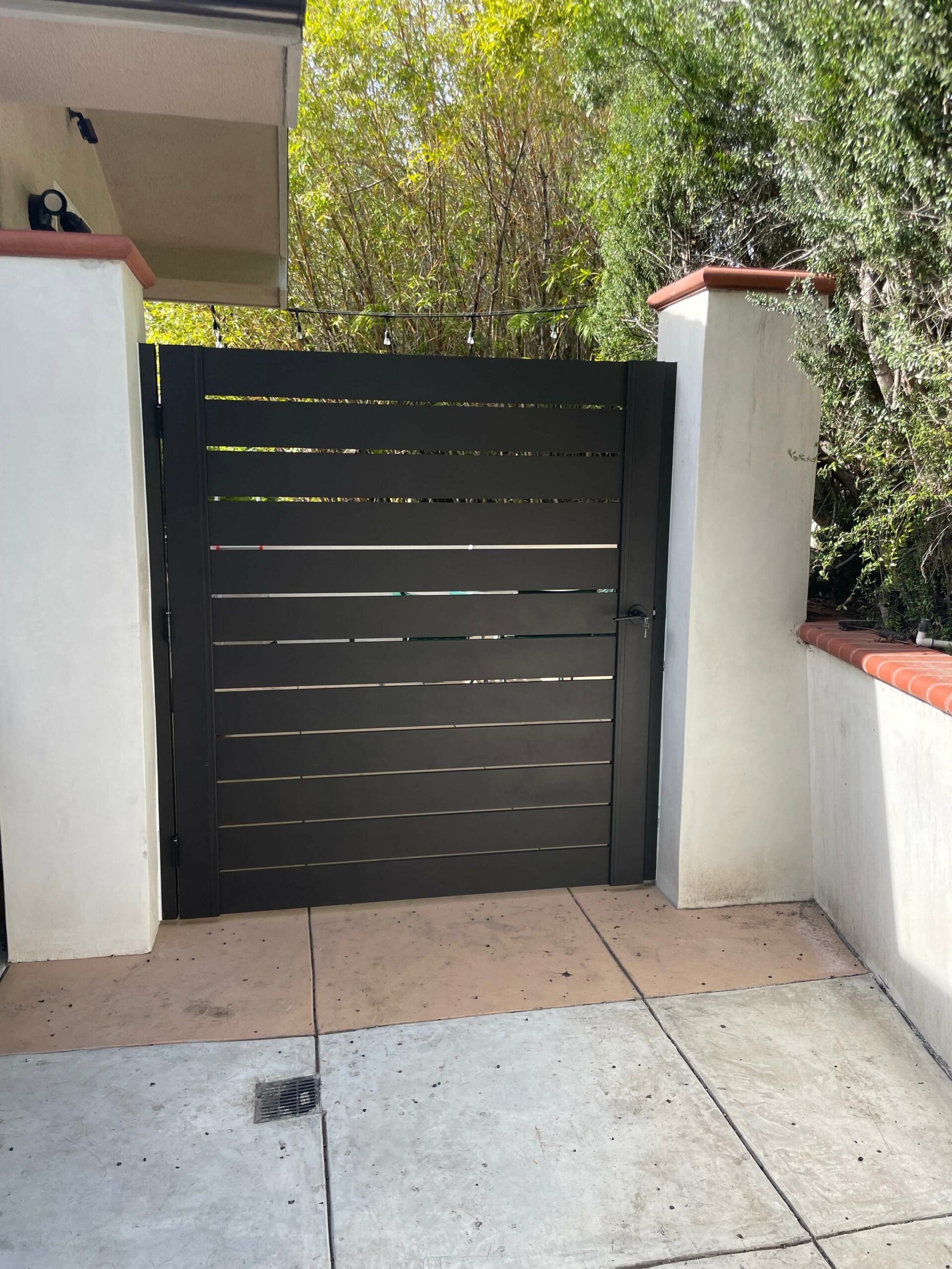 Aluminum side gate from Alumission Modern Aluminum Fences & Gates