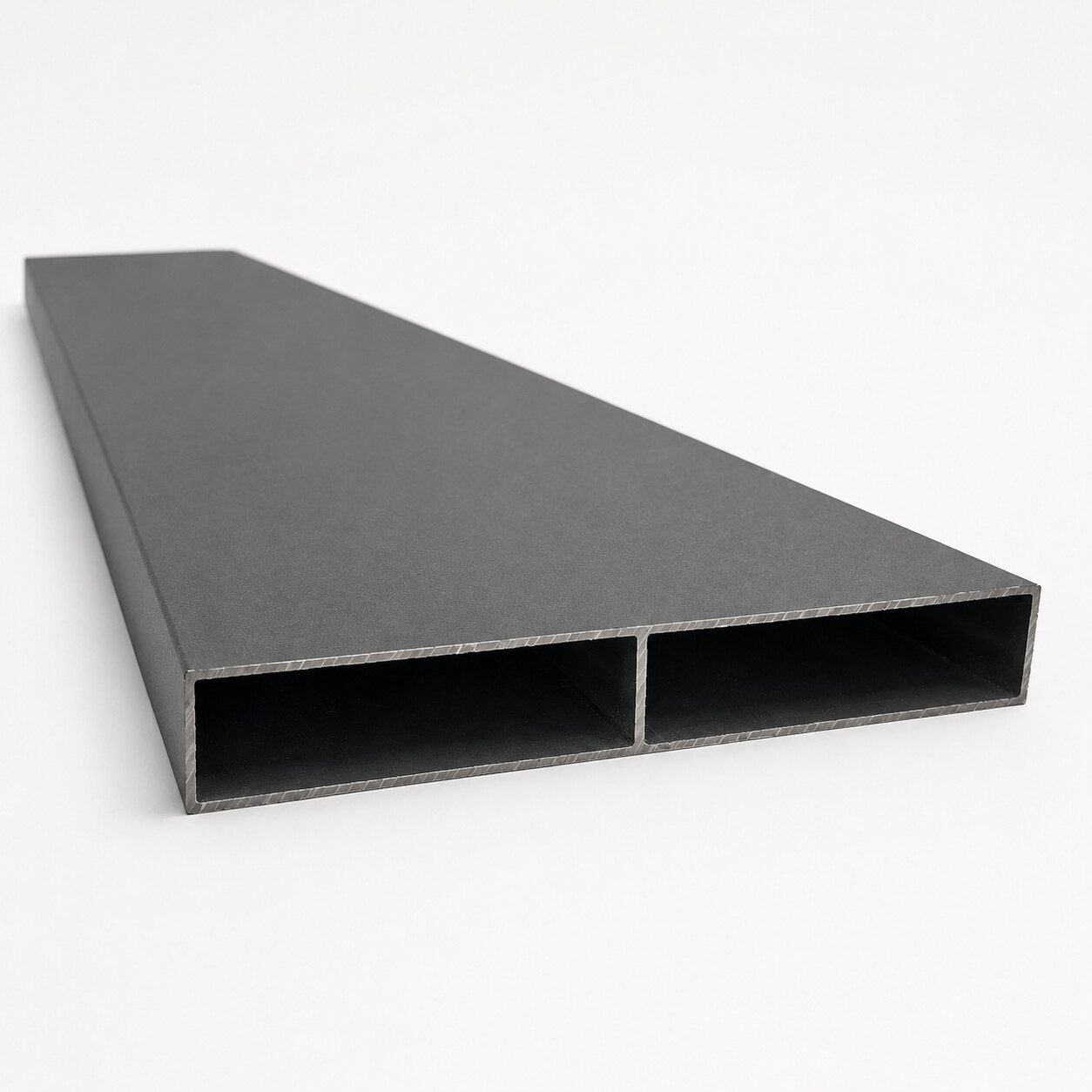 5.5 Inch Aluminum Slat in Black powder-coated finish