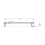 Original 6 inch aluminum snap slat profile drawing with 6.000 inch width, 0.803 inch height, and 0.053 inch wall thickness