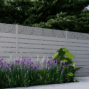 Aluminum Fence Light Gray Dallas