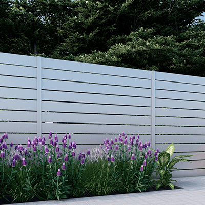 Aluminum Fence White Los Angeles Style