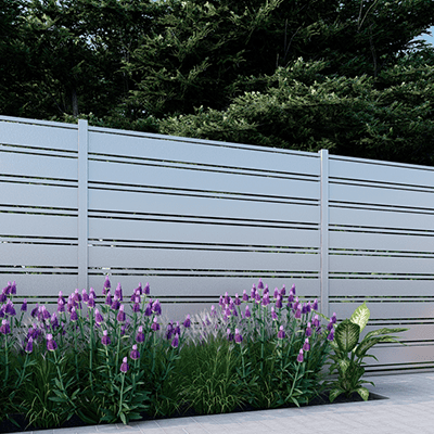 Aluminum Fence White Miami Style