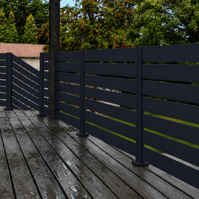 Aluminum Railing Black Los Angeles Style
