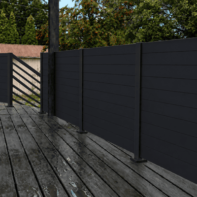 Aluminum Railing Black New York Style