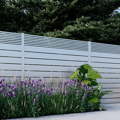 Aluminum Fence White Dallas Syle