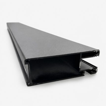 Aluminum Gate Frame in Black powder-coated finish