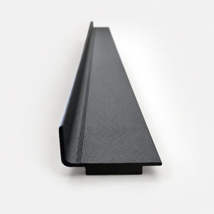 Aluminum Stopper For Gate Frame in Black powder-coated finish