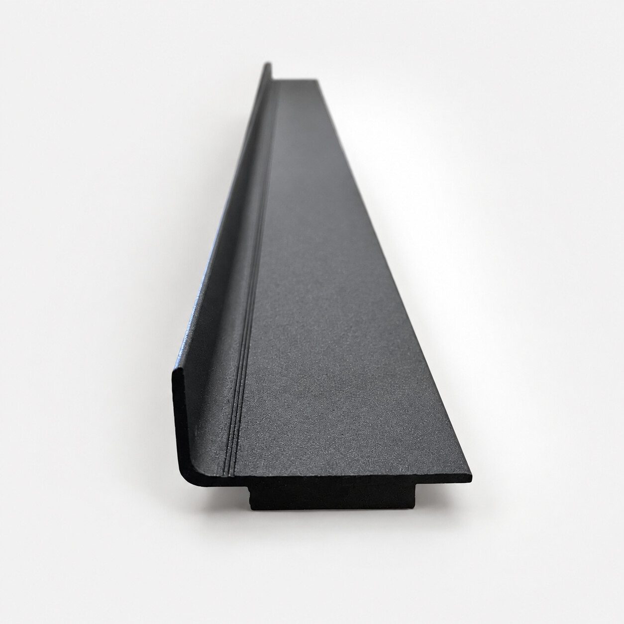 Aluminum Stopper For Gate Frame in Black powder-coated finish