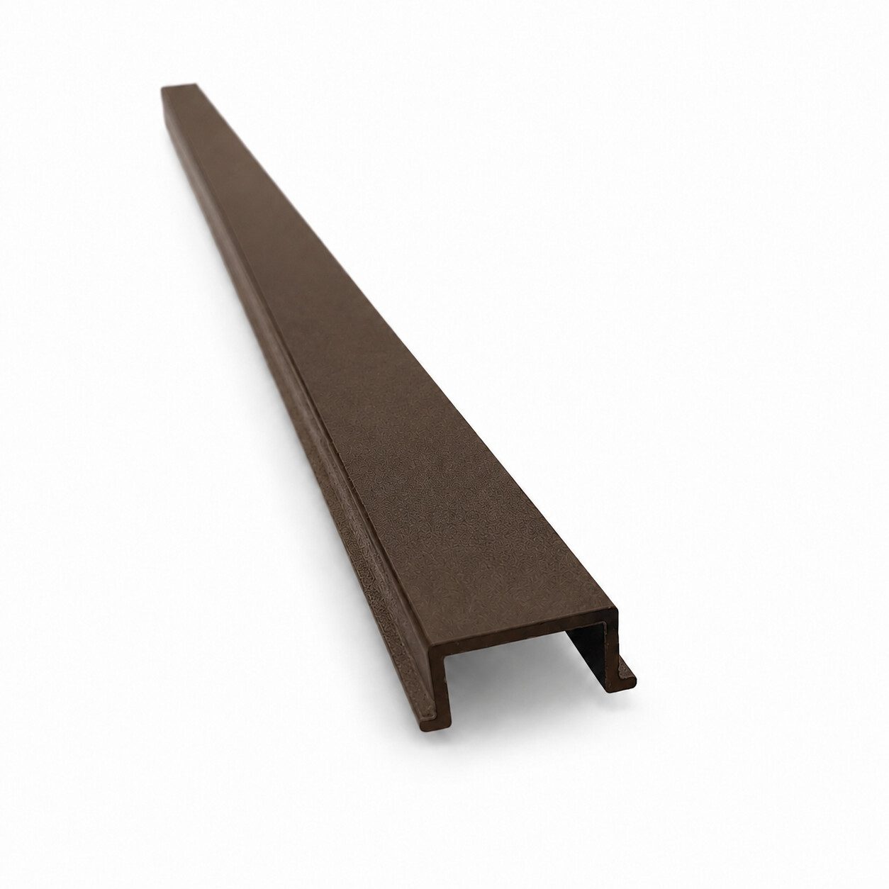 Aluminum Post Cover For Channels in Bronze powder-coated finish