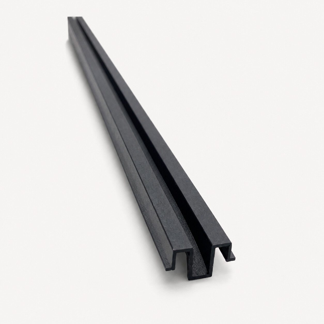 Aluminum Post Cover For Glass in Black powder-coated finish
