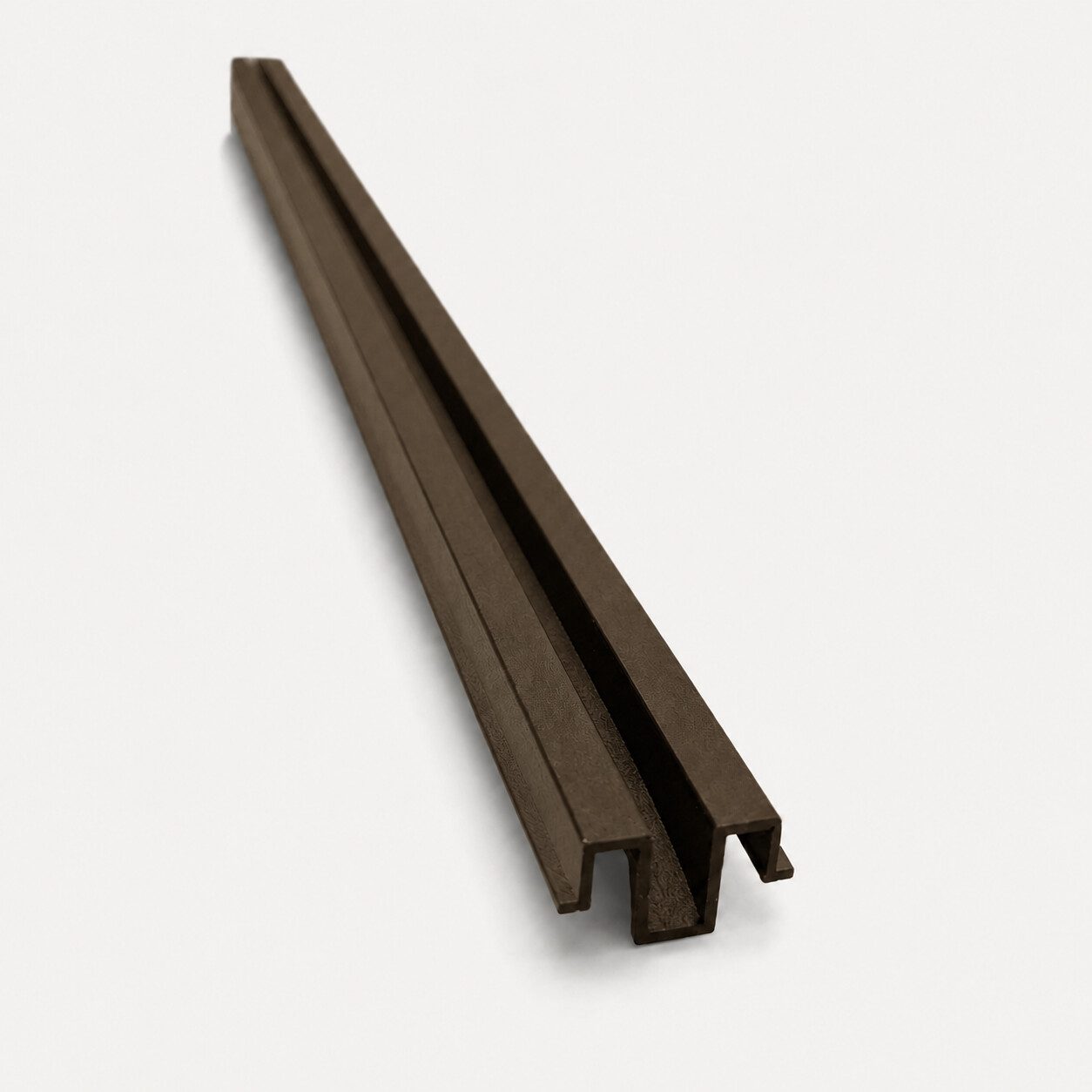Aluminum Post Cover For Glass in Bronze powder-coated finish