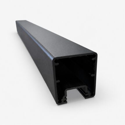 Aluminum Side Post in Black powder-coated finish