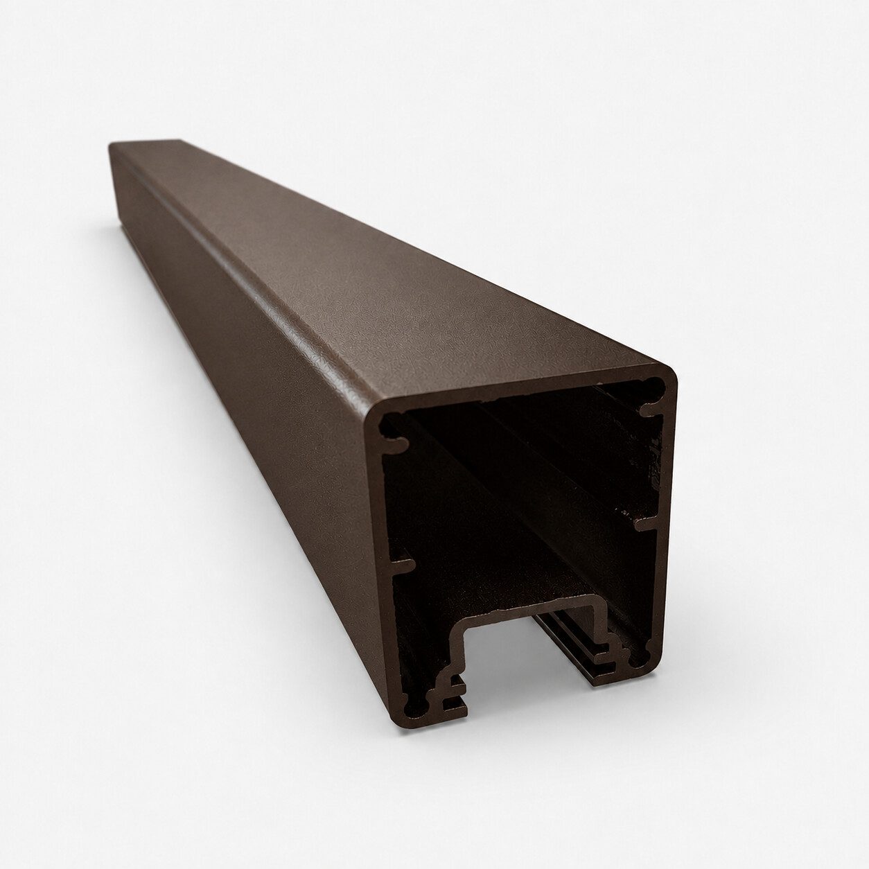 Aluminum Side Post in Bronze powder-coated finish