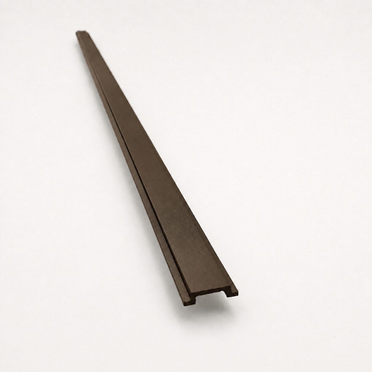 Aluminum Slide Side Cover For Gate Frame in Bronze powder-coated finish