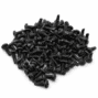Black #8 × 1/2-inch stainless steel pan-head self-drilling screws, pack of 100