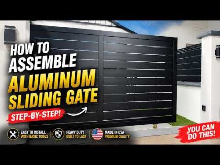Watch Alumission’s complete DIY aluminum sliding gate assembly video