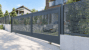 Aluminum Sliding Gate Kit – San Francisco Style in Dark Gray – illustrative sliding gate design