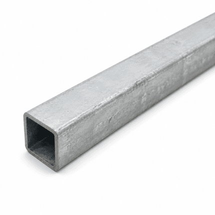 1-1/4 inch galvanized square steel tube with 1/8 inch wall thickness