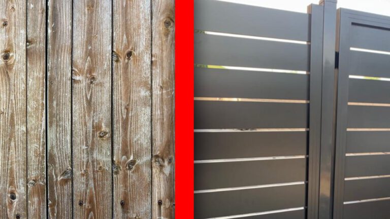 Fence Wood vs Aluminum
