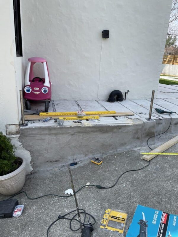 building Black Aluminum Fence