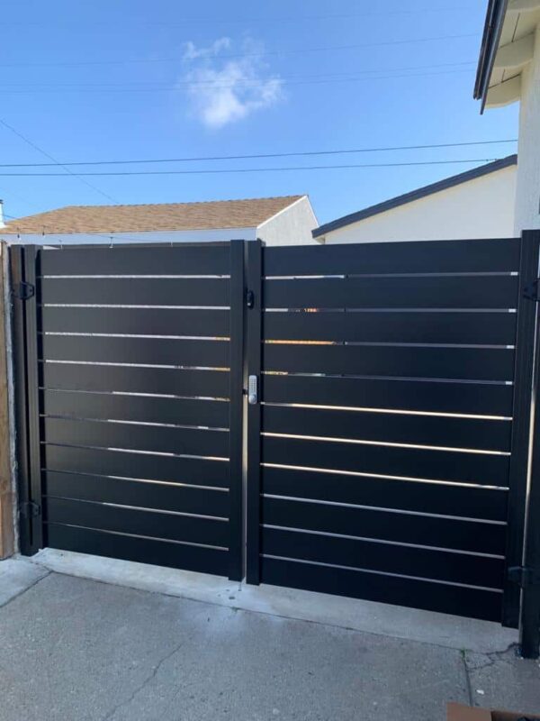 Black Aluminum Gate