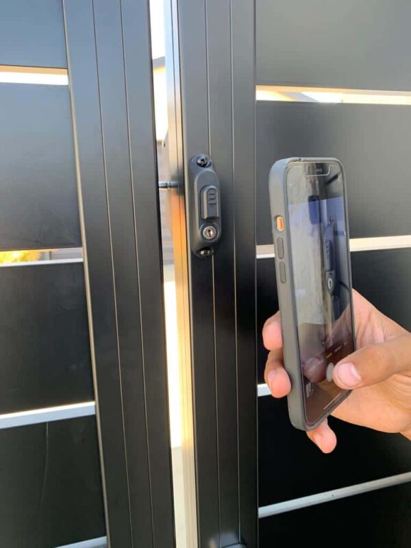 Black Aluminum Gate