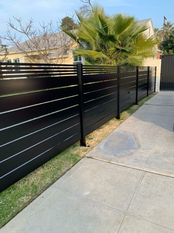Black Aluminum Horizontal fence
