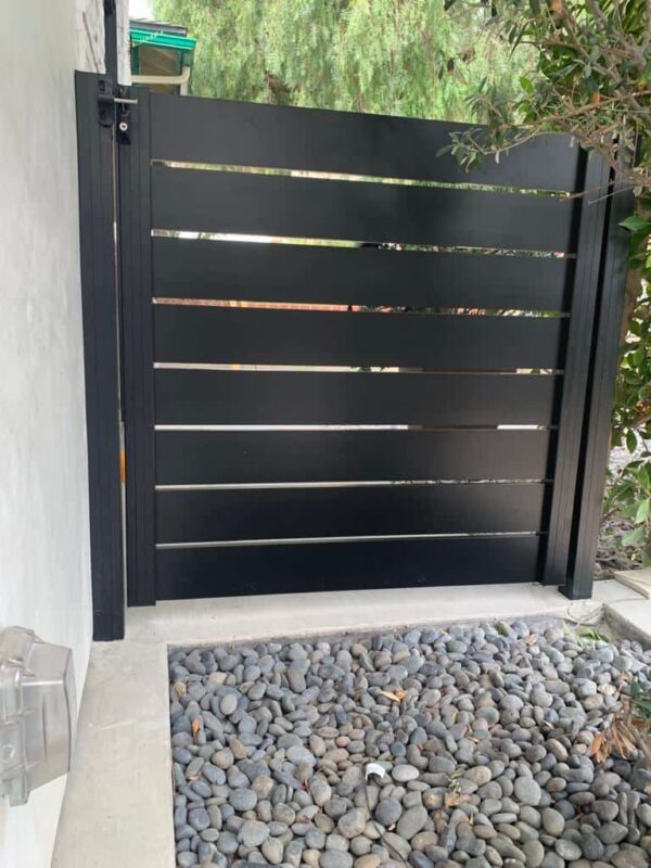Black Aluminum Pedestrian gate