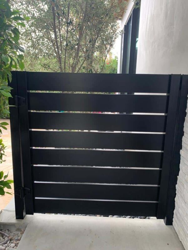 Black Aluminum Pedestrian gate