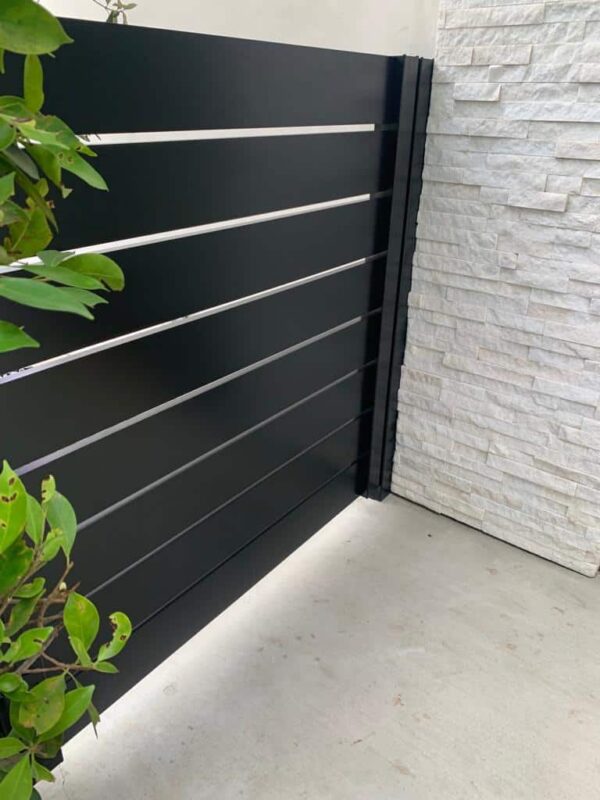 Black Aluminum Pedestrian gate