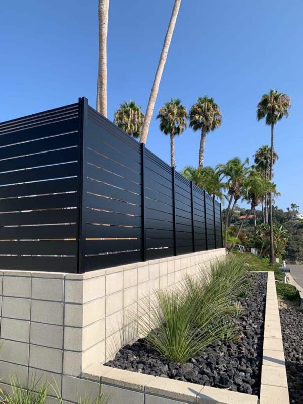 Black Aluminum fence