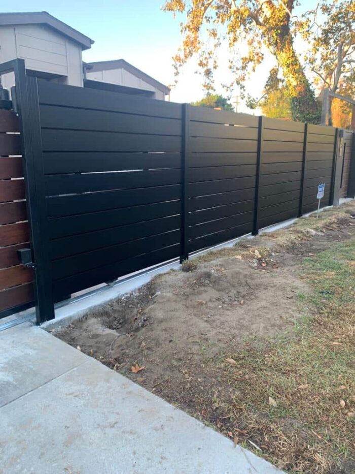 Black Aluminum fence