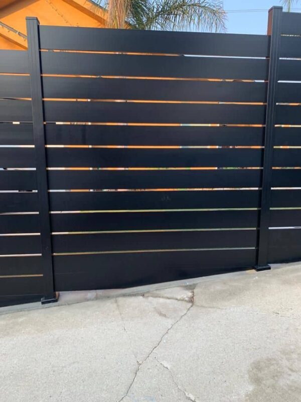 Black Aluminum fence