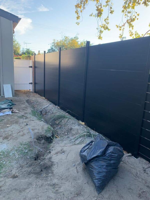 Black Aluminum fence