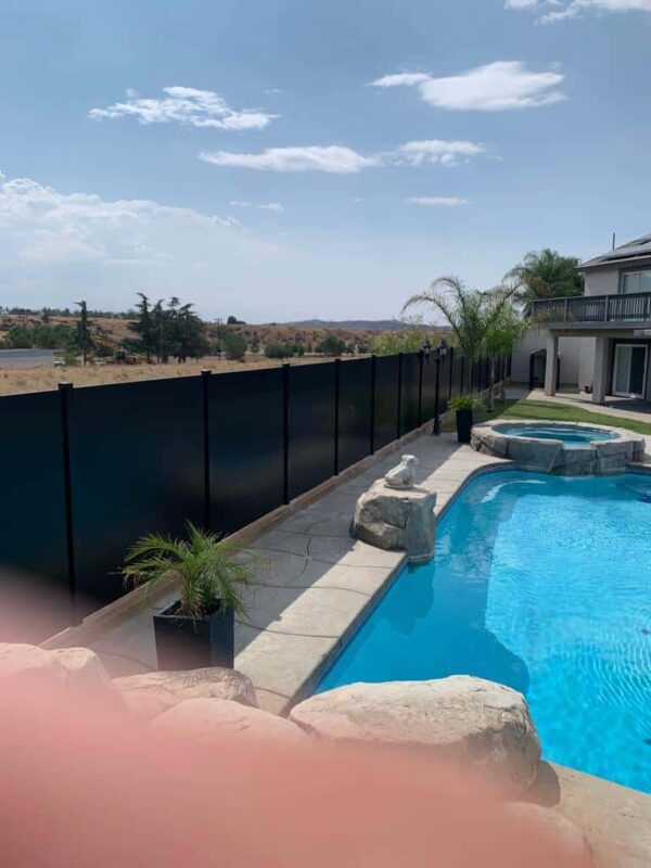 Black Aluminum fence