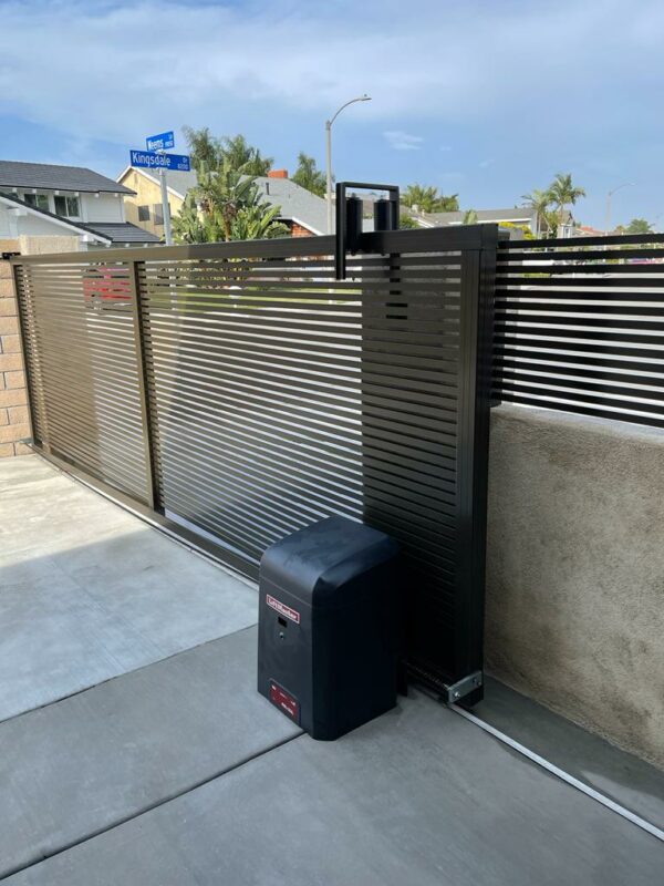 Black Aluminum fence and gate