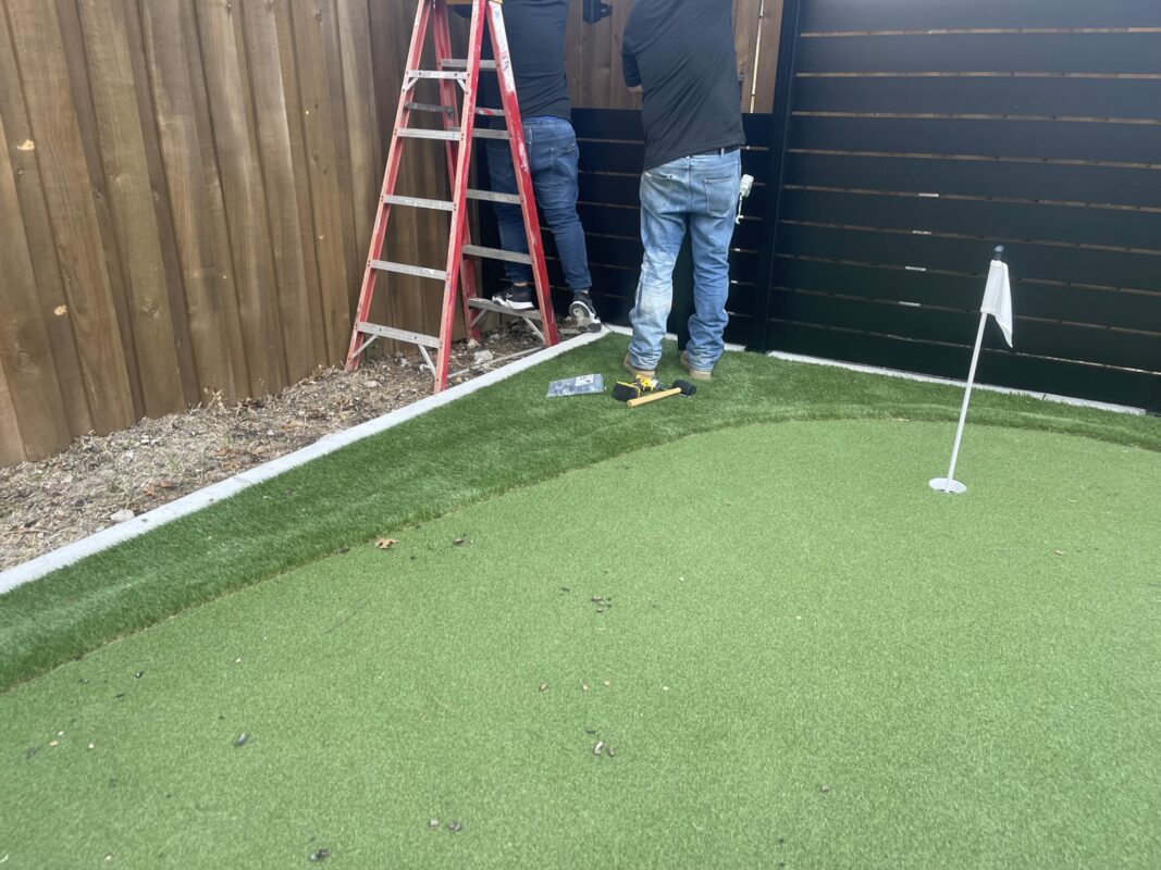 Black Aluminum fence panels