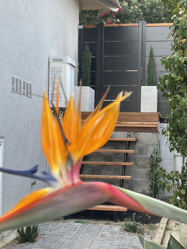Black Aluminum gate and side panel