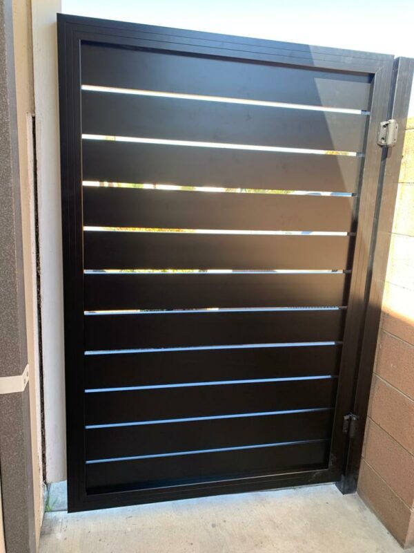 Black Aluminum pedestrian gate