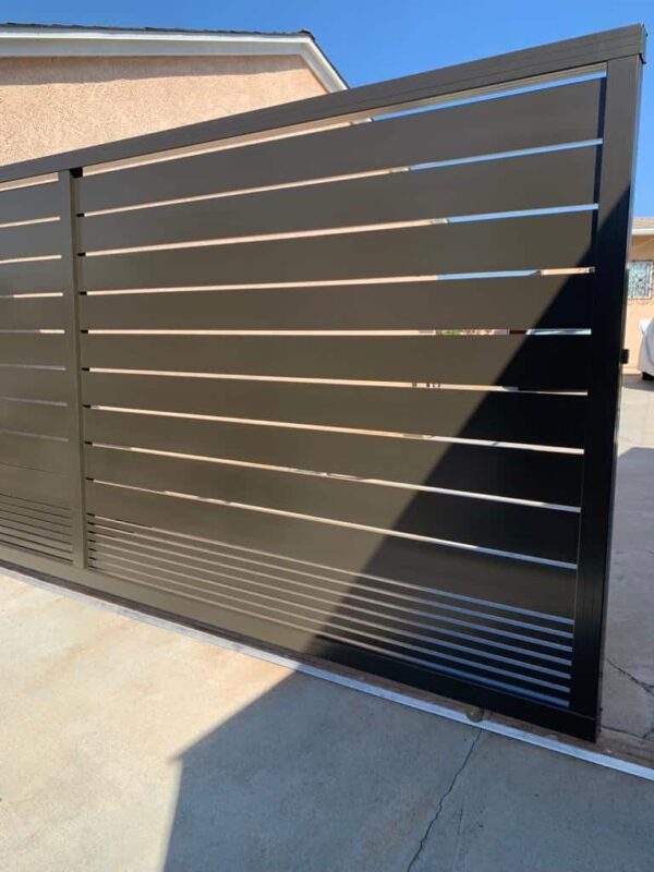 Black Aluminum sliding Gate