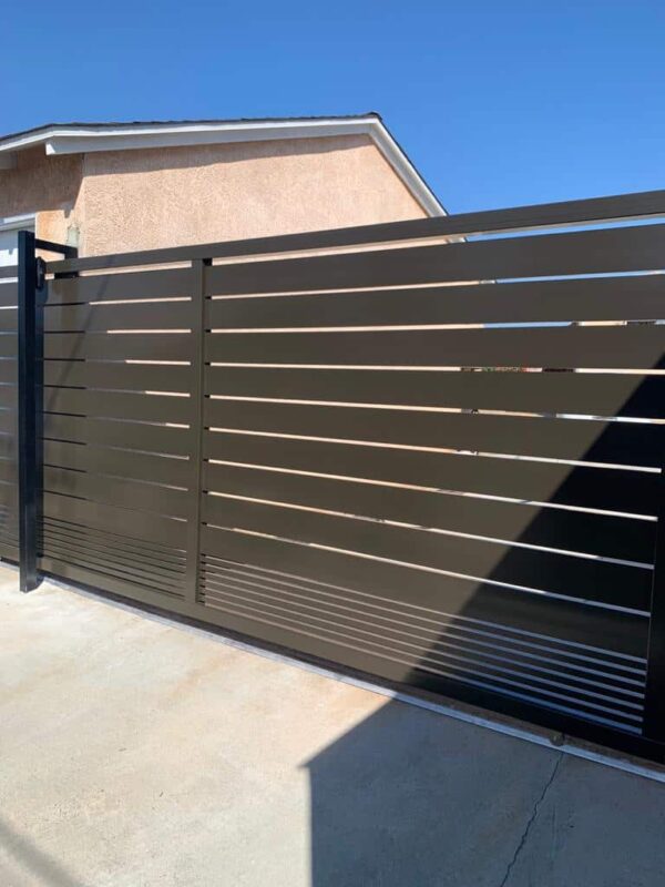 Black Aluminum sliding Gate