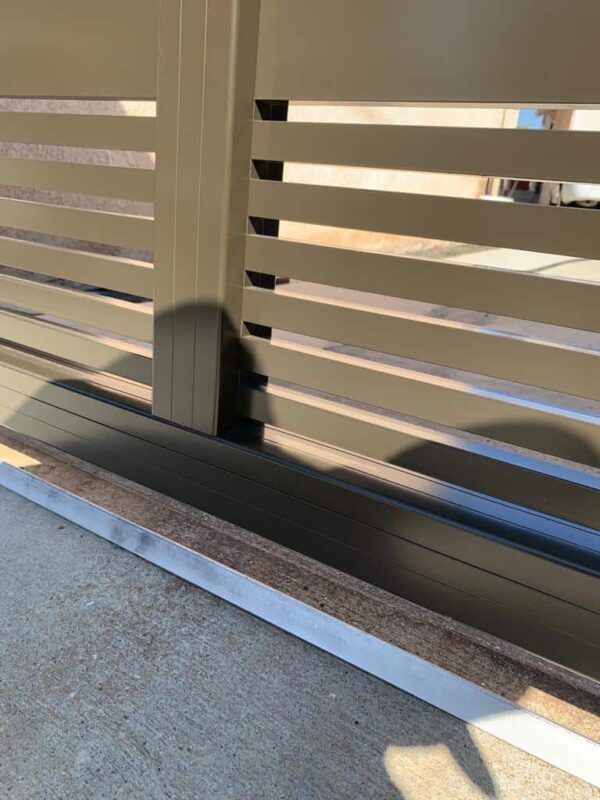Black Aluminum sliding Gate