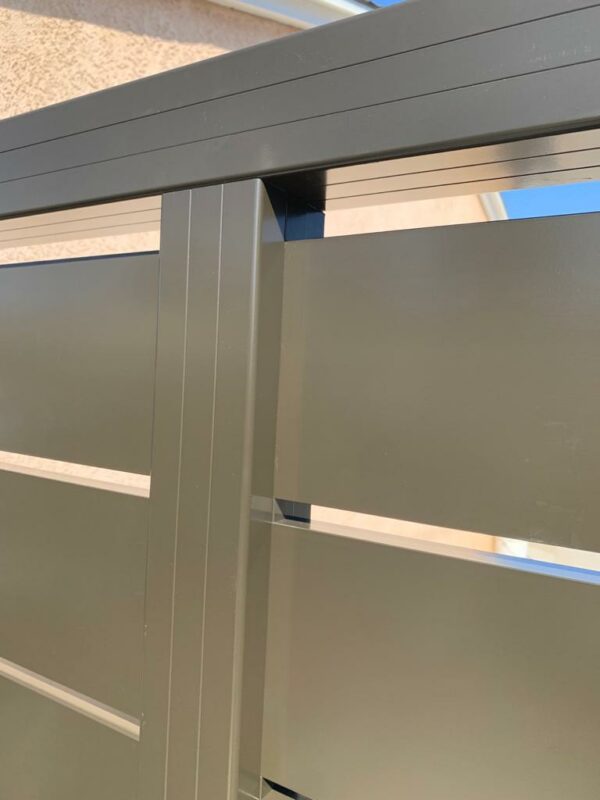 Black Aluminum sliding Gate