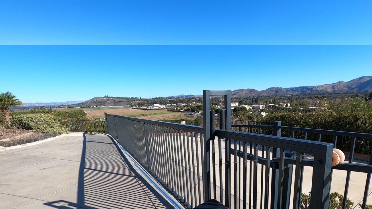 Black Aluminum sliding and swing gate